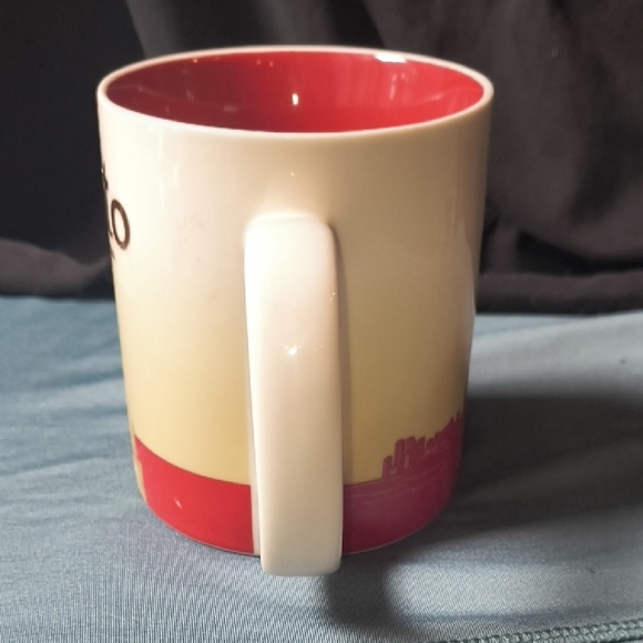 Starbucks Toronto Mug - Red and Cream CN Tower Design 2012 Limited Edition - Picture 5 of 7